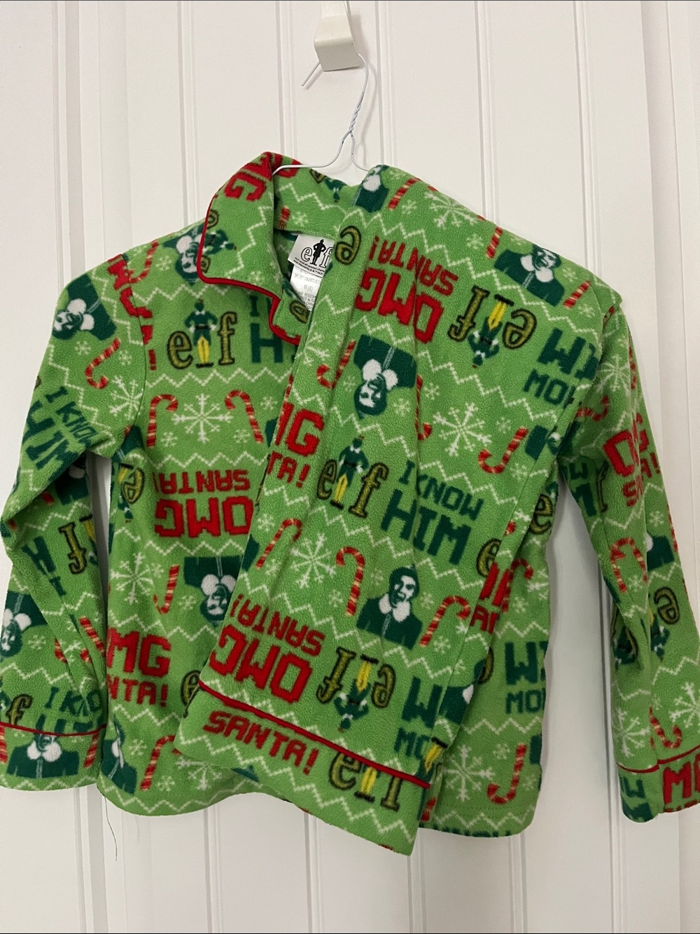 Licensed ELF movie themed pajamas, youth medium (8)